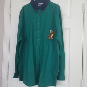 Disney Tigger green & denim long sleeve shirt